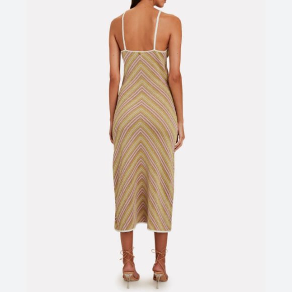 Misa Los Angeles Dali Metallic Knit Dress - Size: XS - Picture 3 of 6